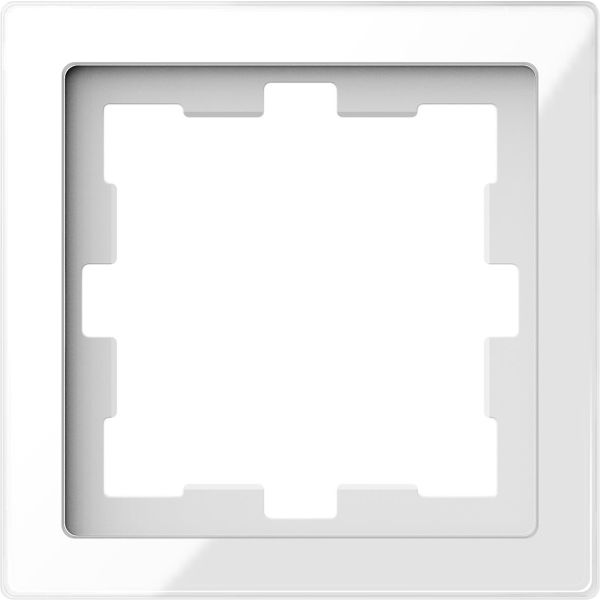 Schneider Electric MTN4010-6520 Kombinasjonsramme 1-roms, glass Krystall, hvit