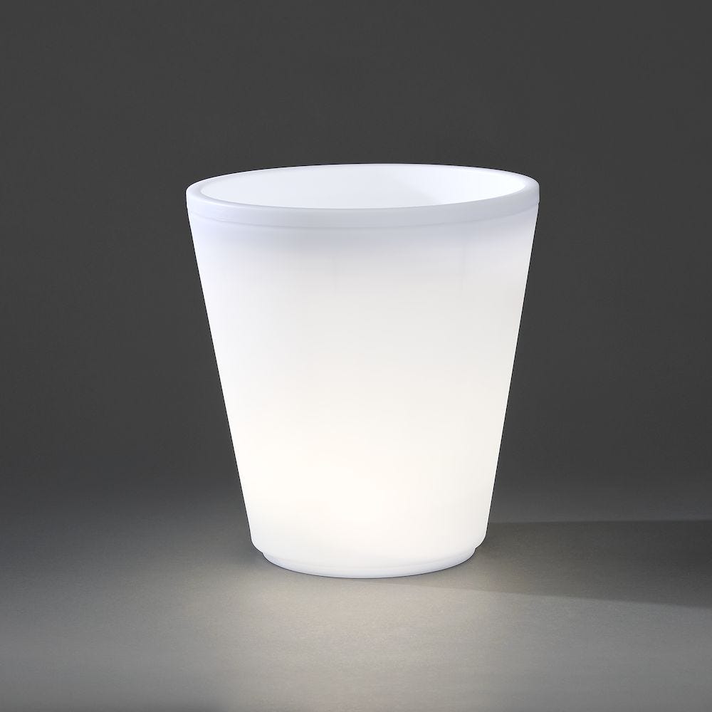 Konstsmide Dekorasjon Art Glatt Assisi Flower Pot Stor LED IP44