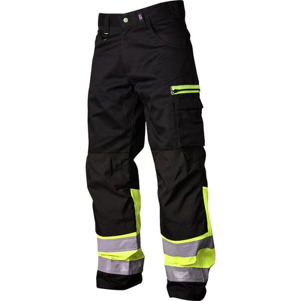 Vidar Workwear V500551C046 Midjebukse svart/gul C46