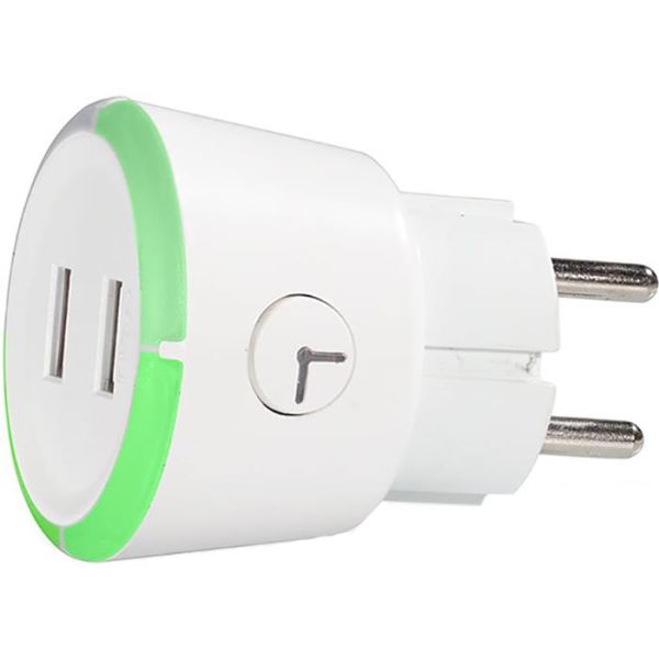 CAPiDi TIUSBTI USB-lader hvit, med timer