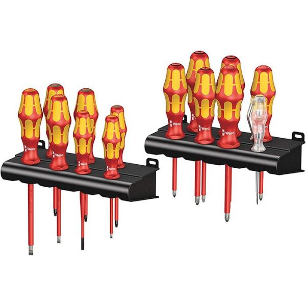 Wera Kraftform Big Pack 100 VDE Skrutrekkersett 14 deler + 2 stativer