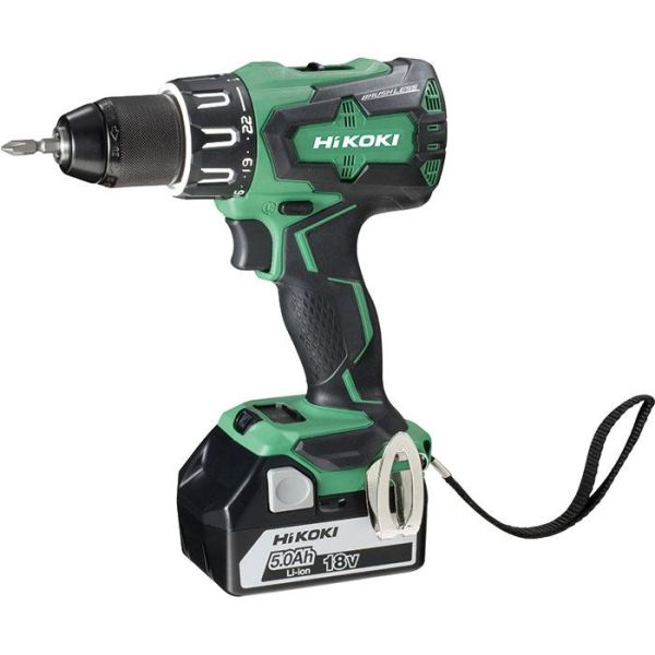 HiKOKI DV18DBSL(S) Slagbormaskin med 5,0Ah-batterier og lader