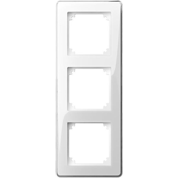 Schneider Electric Exxact Design Ramme transparent, med dekorinnlegg 3 rom
