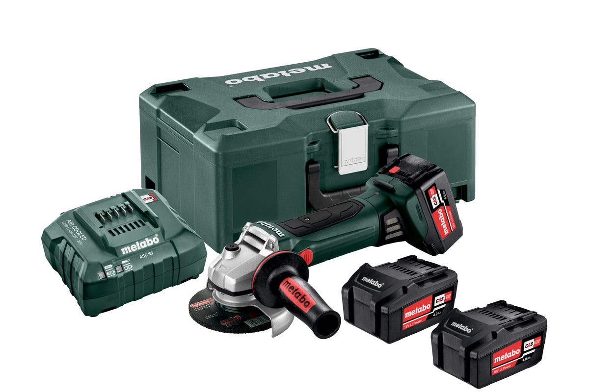Metabo Vinkelsliper W 18 LTX 125 Q Sett 3X4,0AH