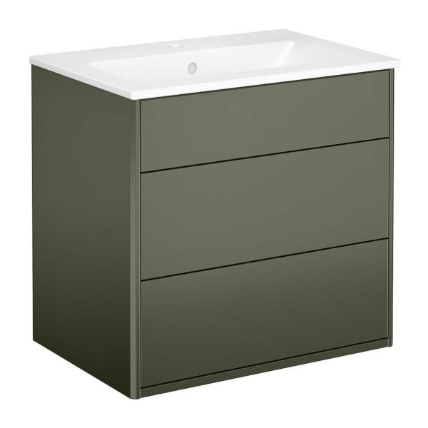 Gustavsberg Graphic Kommode grønn, 60 cm Med vaskeservant