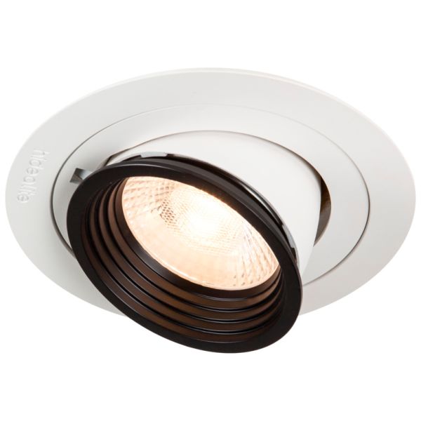Hide-a-Lite Focus Point Maxi Downlight 36°, 3000 K Push 230 V, med DALI-driver