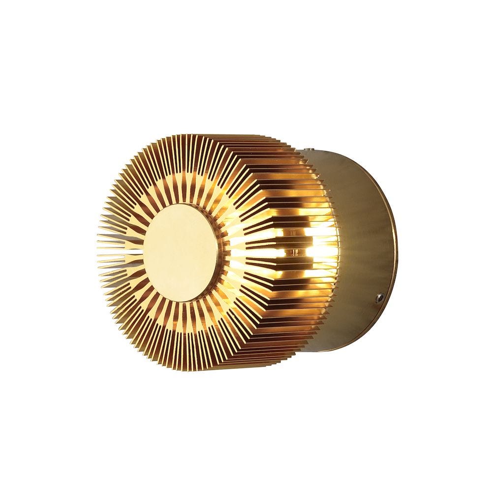 Konstsmide Vegglampe Monza 3W High Power LED Messing