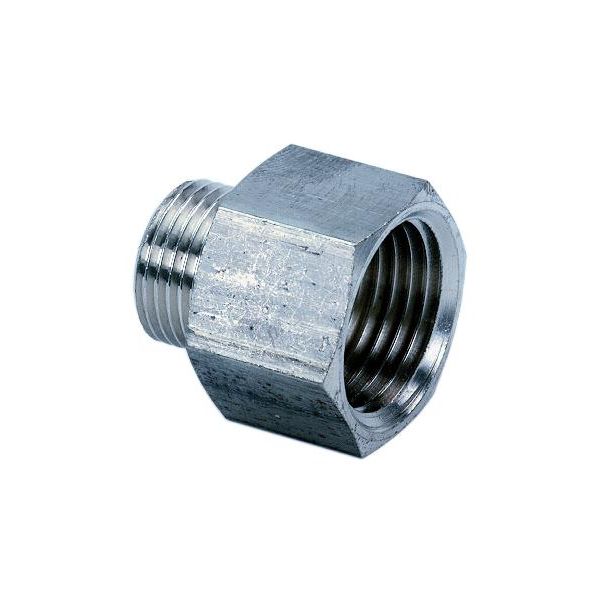 Ezze 3006081022 Metallnippel in- utv gjenge G15 x G10, forniklet
