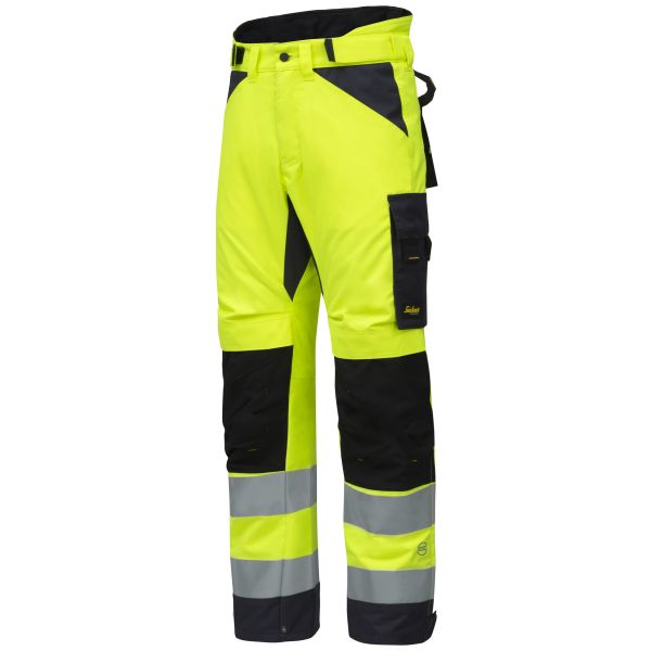 Snickers 6639 AllroundWork Vinterbukse varsel, gul XS