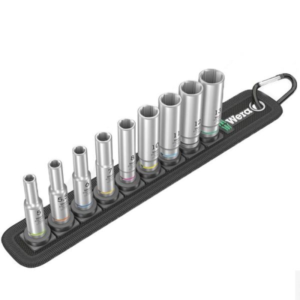 Wera Belt B Deep 1 Hylsemeiselinnsats 9 deler