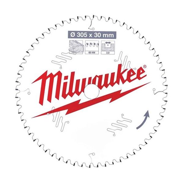 Milwaukee CSB MS W Sagklinge 305x3x30 mm, 60T