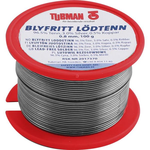 Tubman 2017370 Loddetinn blyfri, 100 g