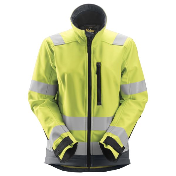 Snickers 1237 AllroundWork Softshelljakke varsel, gul XS