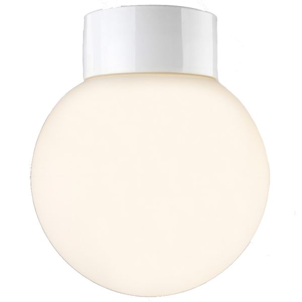 Ifö Electric Classic Glob 200 Takarmatur IP54, rett, E27, opal Hvit