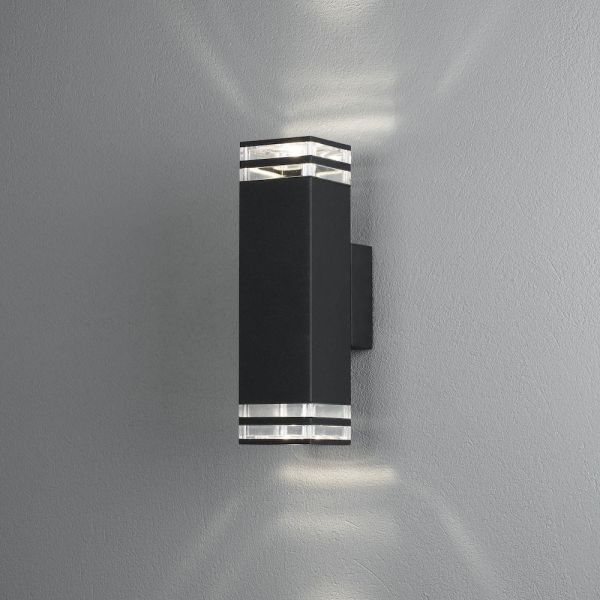 Konstsmide Antares Veggarmatur 2 x GU10-sokkel Svart