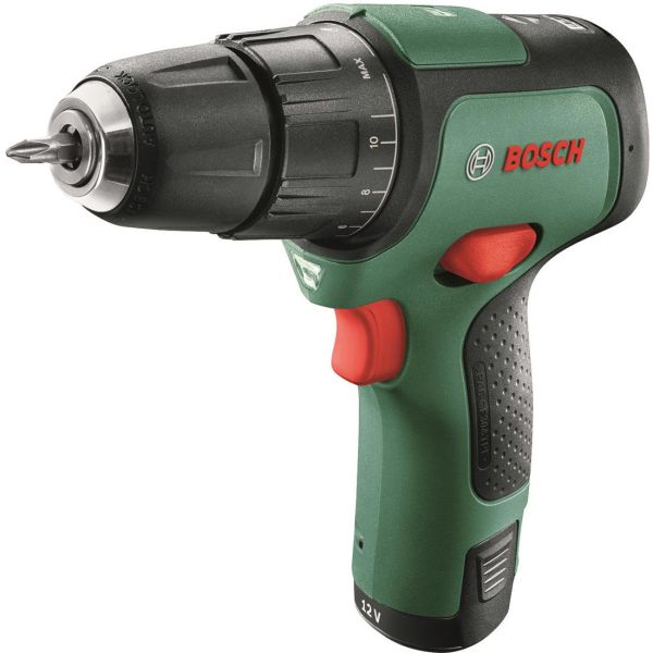 Bosch DIY Easy Impact 12 Slagbore/Skrutrekker med 2 stk batterier og ladere