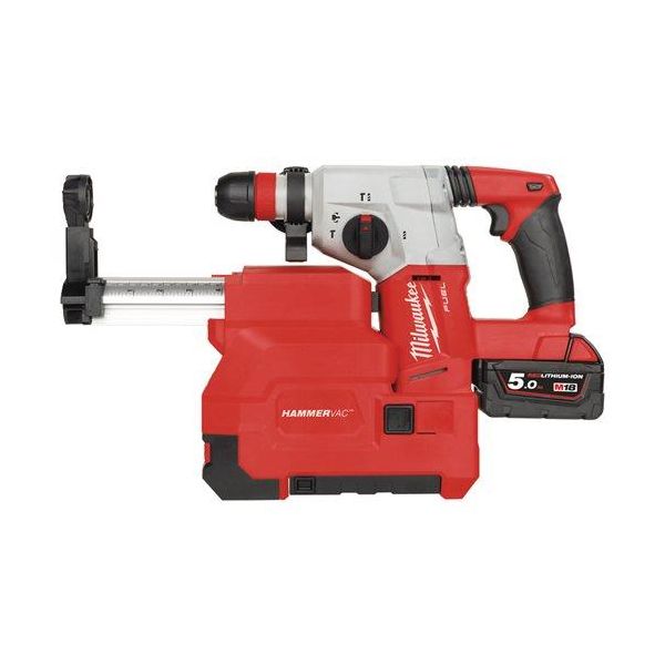 Milwaukee M18 CHXDE-502 Borhammer med støvavsug