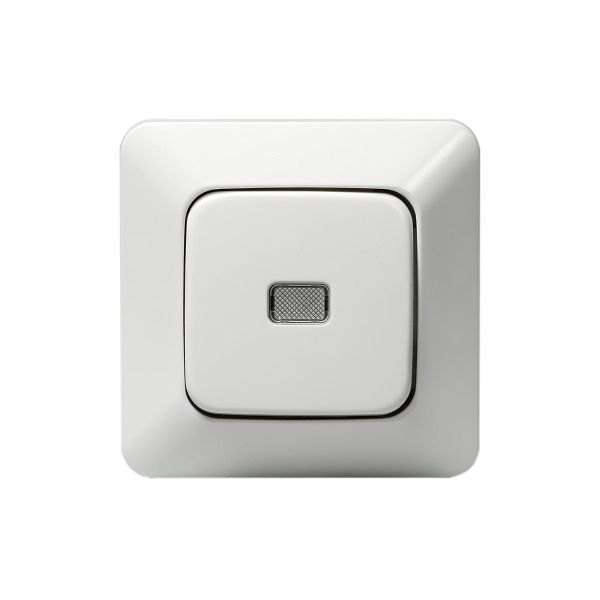ABB 1466UGL2 Trykknapp innfelt, IP20, alpinhvit Trapp
