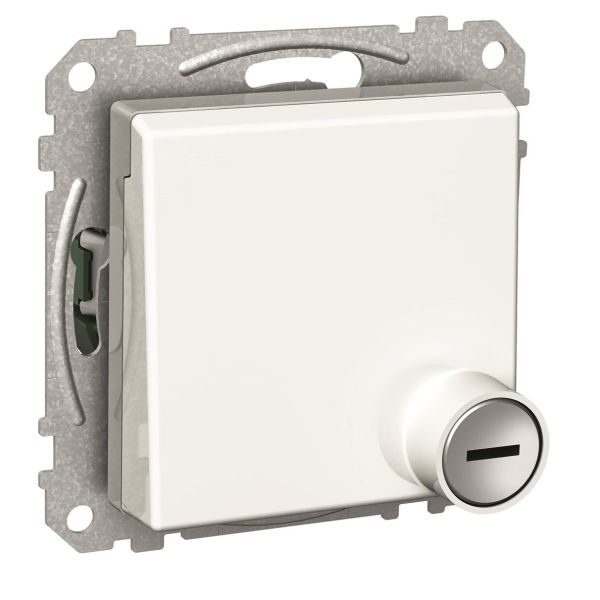 Schneider Electric WDE002178 Vekkuttak 1-veis, jordet, lås, hvit