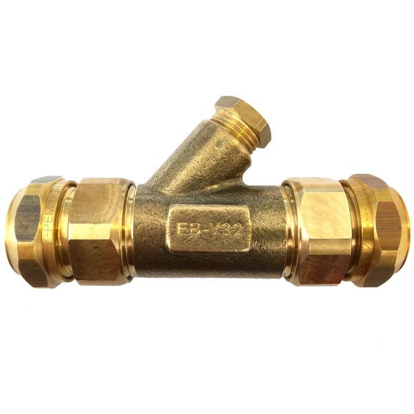 Ebeco EB-Y32 Y-kobling med trykknippel og pakning 32 mm