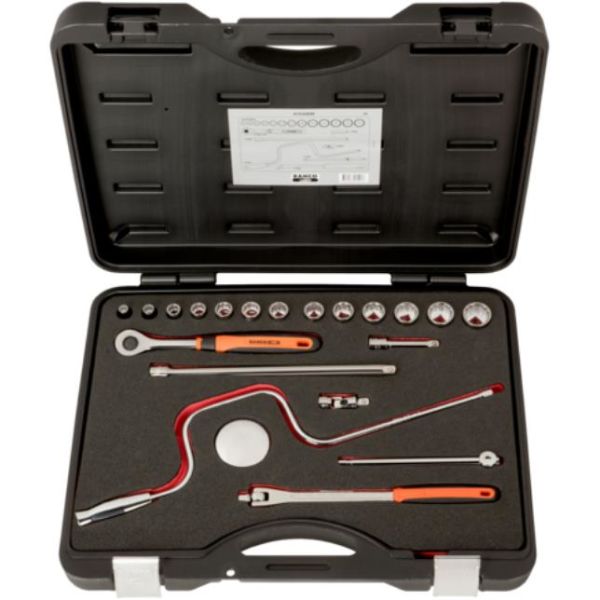 Bahco A7535DZE Pipenøkkelsett 3/8", 20 deler, tommer