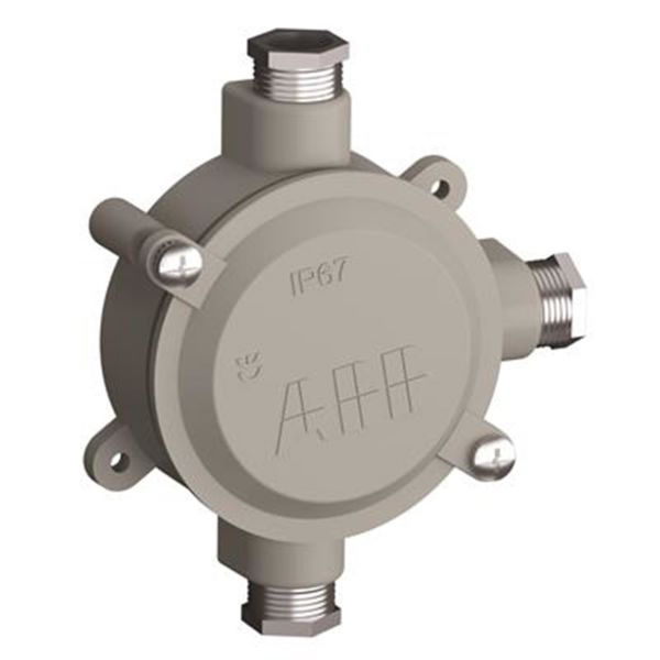 ABB 2CMA136531R1000 Lettmetallboks med gjenge 18,6 av aluminium 1 høyre, 1 venstre, 1 opp