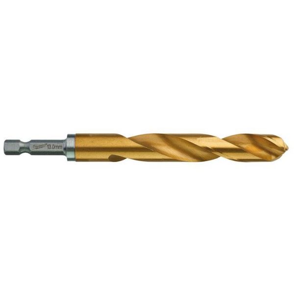Milwaukee SHOCKWAVE Red Hex HSS-G TIN Metallbor 1-pakning 13 mm