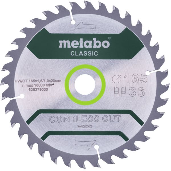 Metabo 628279000 Sagklinge 165 x 20 mm 36T