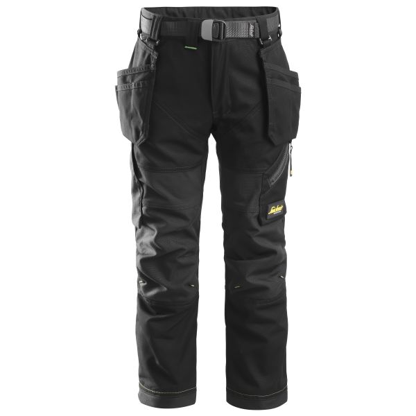 Snickers 7505 FlexiWork Arbeidsbukse for junior, svart 98
