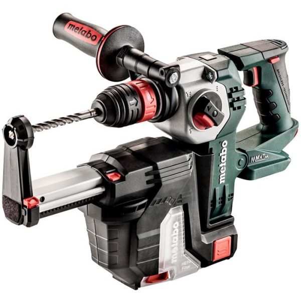 Metabo KHA 18 LTX BL 24 Quick Set ISA Kombihammer med avsug, uten batterier og lader