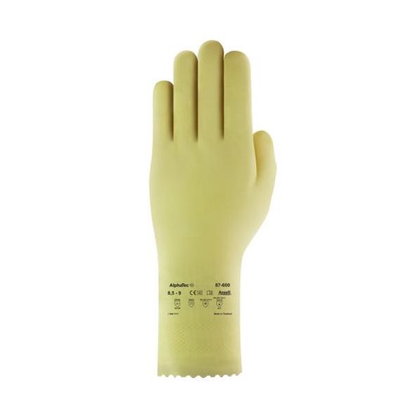 Ansell Duzmor Plus 87-600 Hanske Kjemisk beskyttelse, naturgummilateks, str. 9,5–10