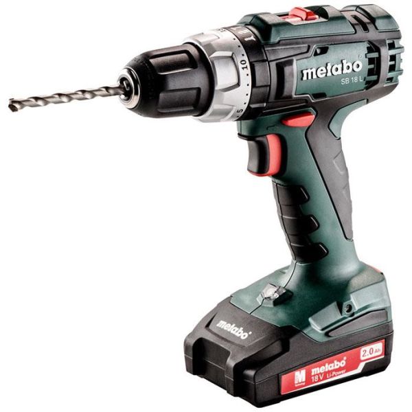 Metabo SB 18 L Slagbormaskin med 2,0Ah-batterier og lader