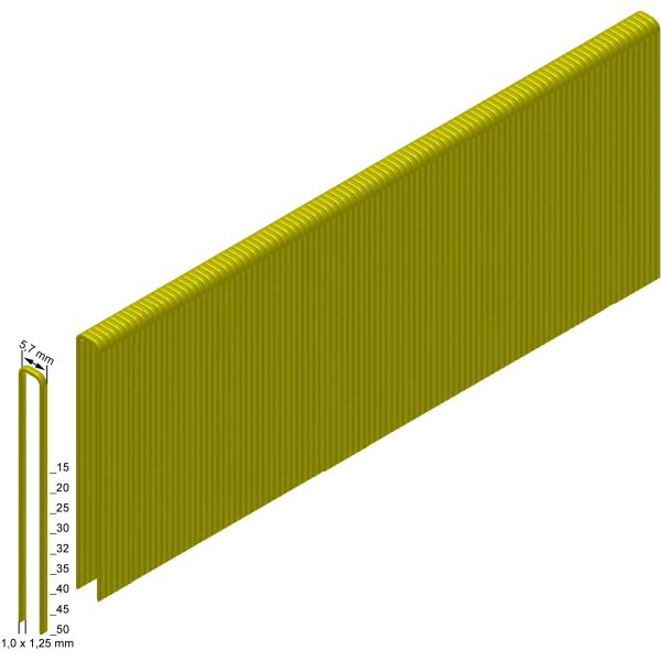Milwaukee 4932478389 Heftestift 18 g, 5.7 mm 15 mm, 9200-pakning