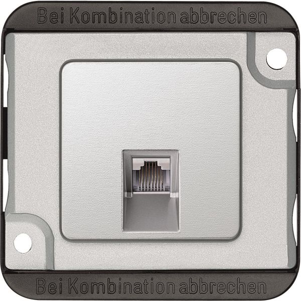 Schneider Electric MTN465760 Midtplate 1 x 8 JR45, pansar