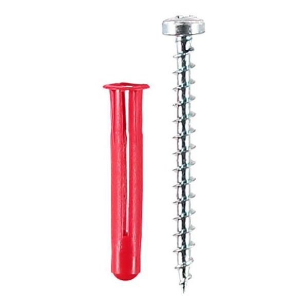 ESSVE TB Plastplugg med skrue, 6-pakning 4,0x45mm