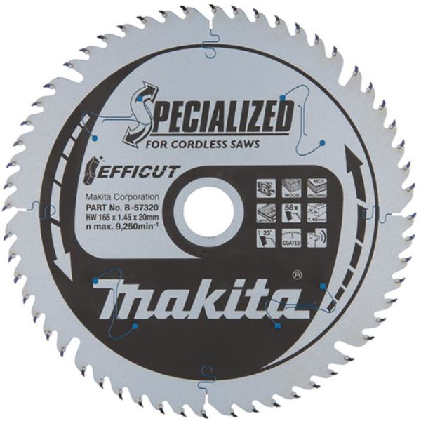 Makita B-57320 Sirkelsagblad Efficut, Ø 165 mm
