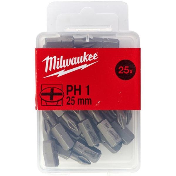 Milwaukee PH1 Bits 25-pakning 25 mm