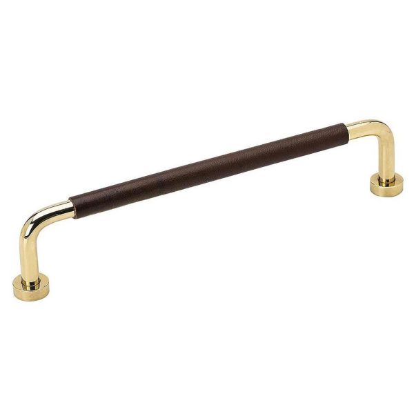 Gustavsberg H8 Håndtak 160 c/c, messing Lærbelagt
