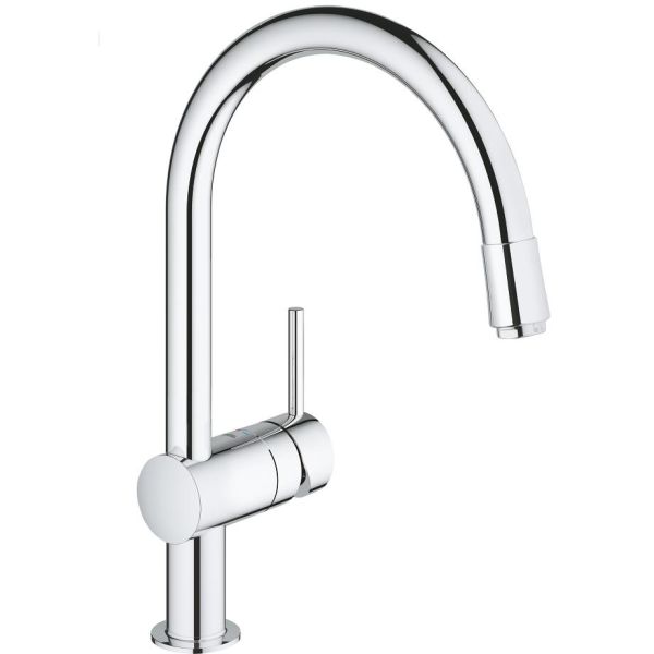 Grohe Minta Kjøkkenbatteri med uttrekkbar tut uten EcoJoy