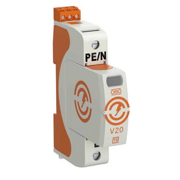 Obo Bettermann 5095281 Overspenningsvern type 2, 230 V, IP20 V20-1+FS-280