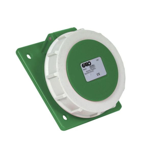 Garo UISV 332-10 S Paneluttak IP67, 4-polet, 32 A, skrå Grønn, 10 h
