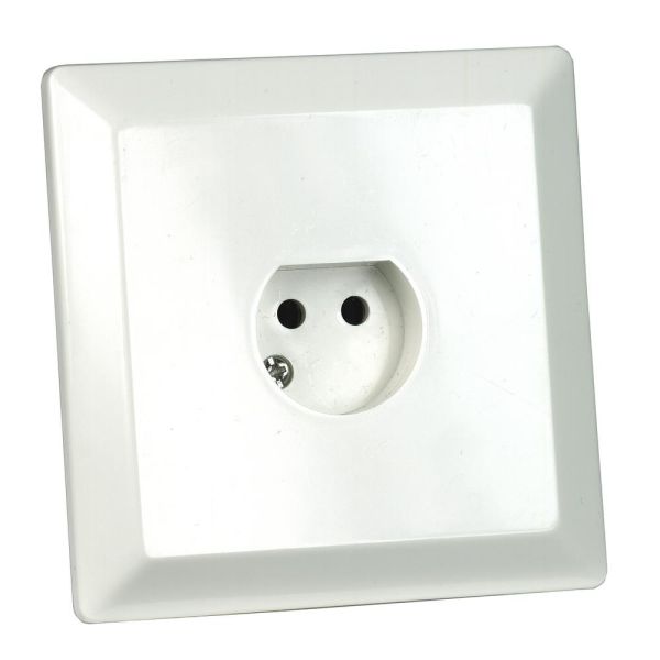 Gelia 080000695 Lampeuttak innfelt, 2-polet, ujordet