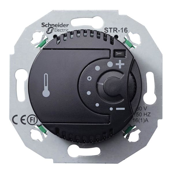 Schneider Electric Renova WDE011624 Romtermostat 230 V Svart