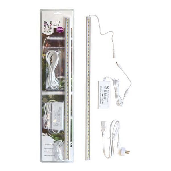 Nelson Garden No.1 LED-vekstbelysning 15 W, 60 cm, med adapter