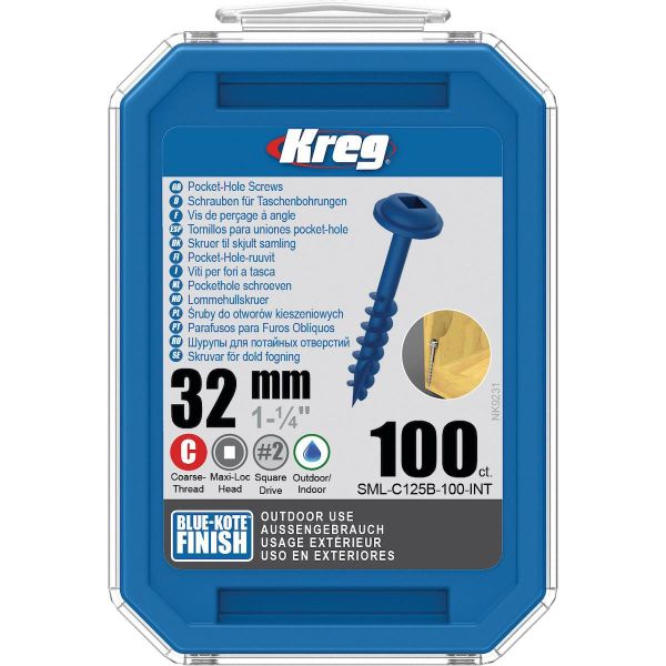 Kreg SML-C125B-100 Skrue 32 mm 100-pakning