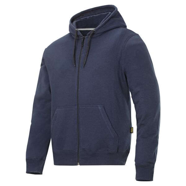 Snickers 2801 Hettegenser marineblå, med glidelås XS