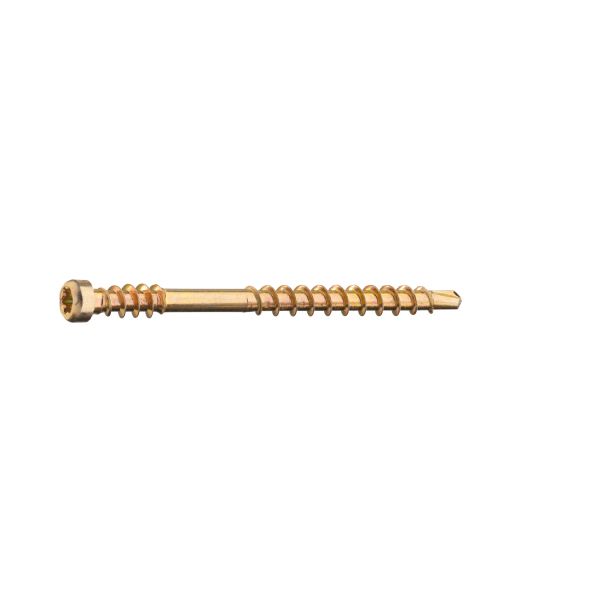 Grabber LTX48CH200 Listskrue med bits, gulkrom 3,3 x 48 mm, 200-pakning