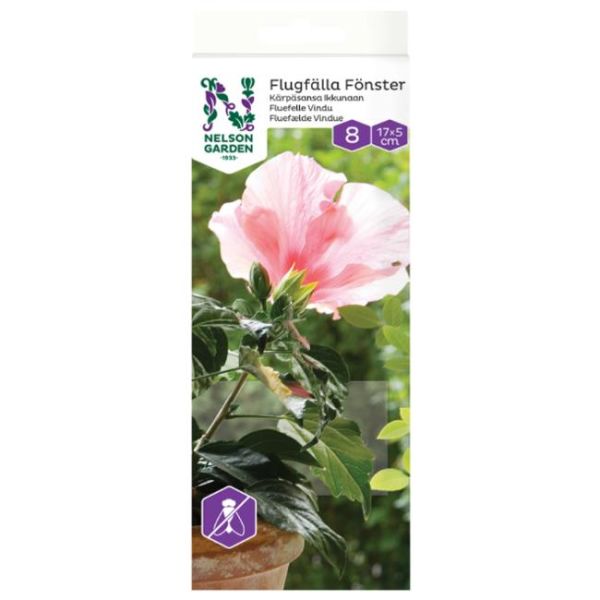 Nelson Garden 8650 Fluefelle for vindu, 8-pakning
