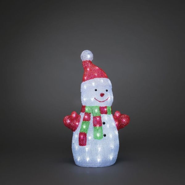 Konstsmide 6297-203 Dekorasjonsbelysning snømann, 50 cm