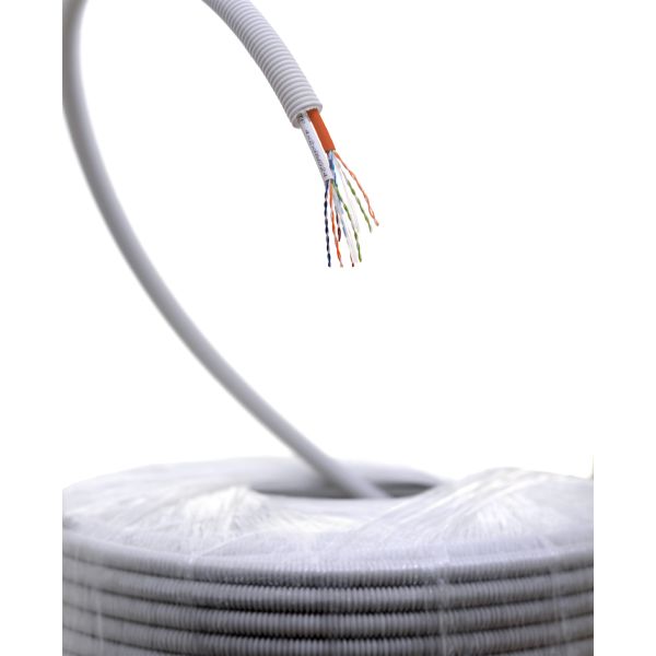 Elko U/UTP C6 Kabel forhåndslagt, uten plastkryss, 250 MHz, 100 m